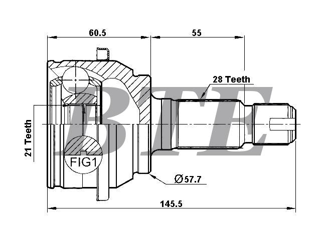 CV Joint Kit:TDJ000060