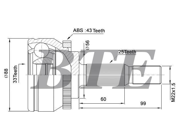 CV Joint Kit:3061 0835