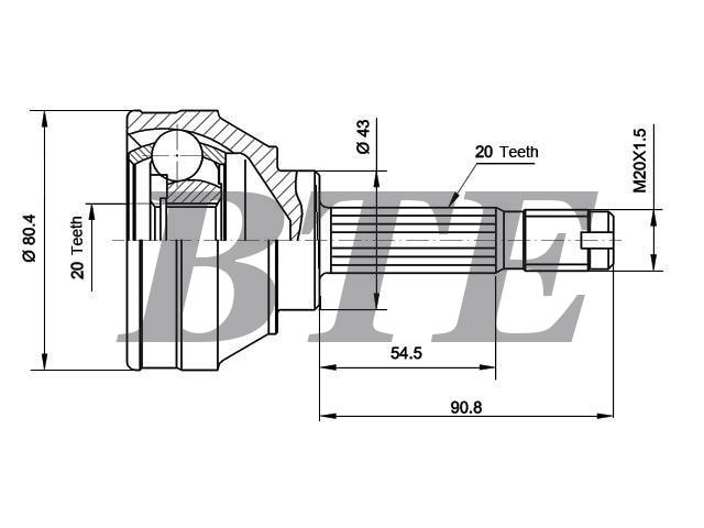 CV Joint Kit:4247399