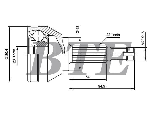 CV Joint Kit:7560070