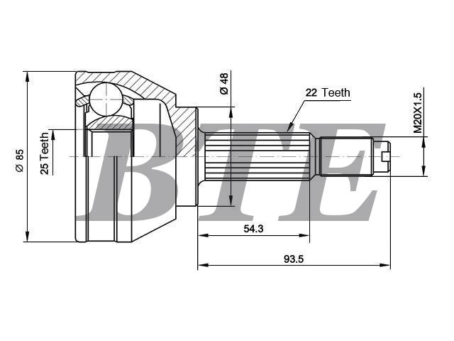 CV Joint Kit:4393157