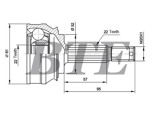 CV Joint Kit:374066