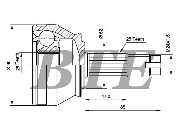 CV Joint Kit:7750301