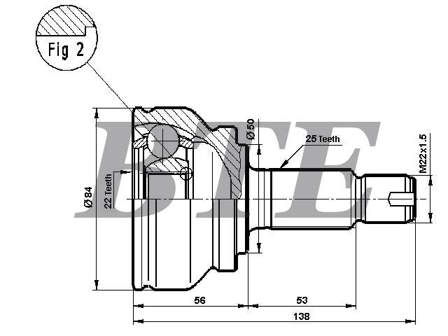 CV Joint Kit:BAU5467