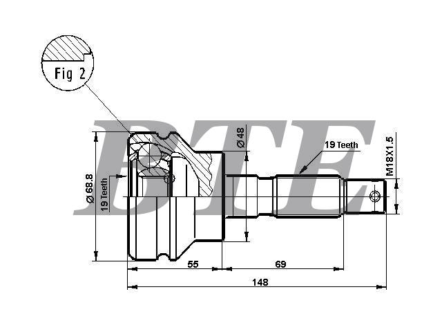 CV Joint Kit:17H8600