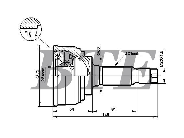 CV Joint Kit:8-94108634-3