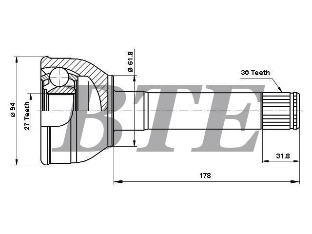 CV Joint Kit:44305-60040