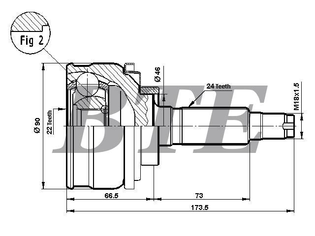 CV Joint Kit:2123-2215012