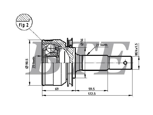 CV Joint Kit:39100-0E510