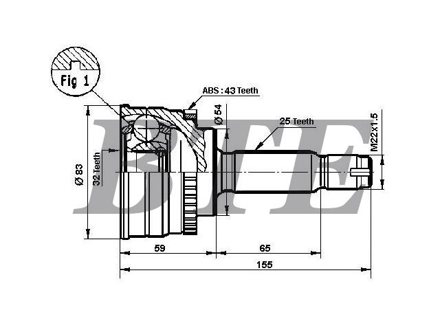 CV Joint Kit:MR246169