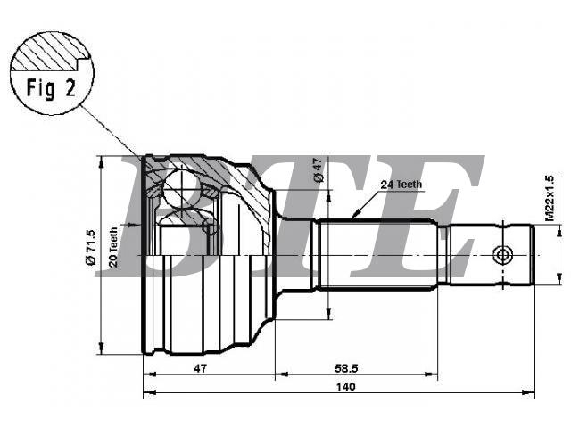 CV Joint Kit:43410-97403